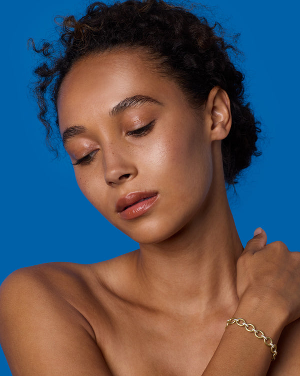 Irene Neuwirth Medium Oval Multi Pavé Link Chain Bracelet 18K Yellow Gold