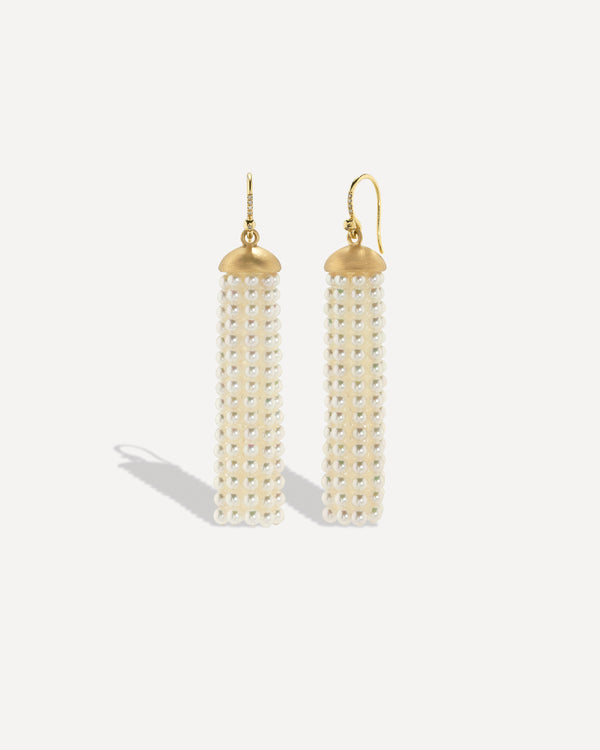 Irene Neuwirth Medium Tassel Earrings 18k Rose Gold