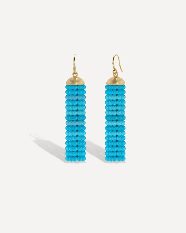 irene neuwirth Medium Tassel Earrings 18k Yellow Gold