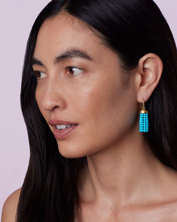 Irene Neuwirth Mini Tassel Earrings 18k Yellow Gold