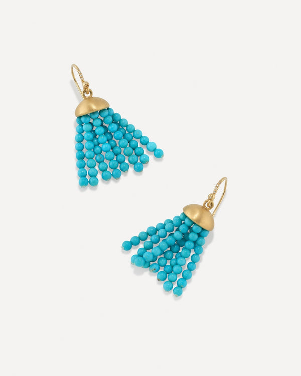 Irene Neuwirth Mini Tassel Earrings 18k Yellow Gold