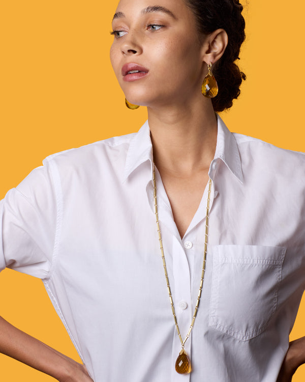 Irene Neuwirth One Of A Kind Amber Blossom Necklace 18k Yellow Gold