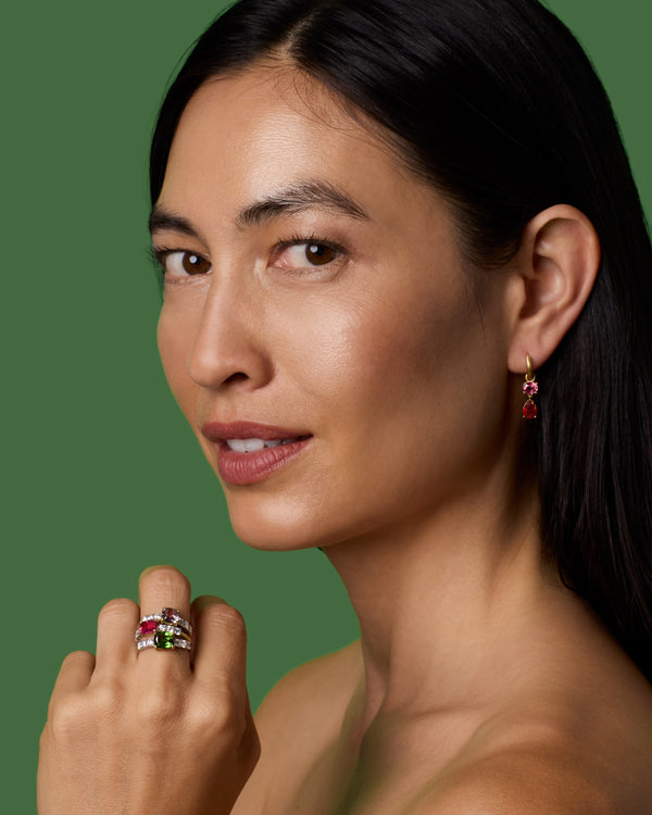 Irene Neuwirth One Of A Kind Diamond Tennis Ring 18K Gold