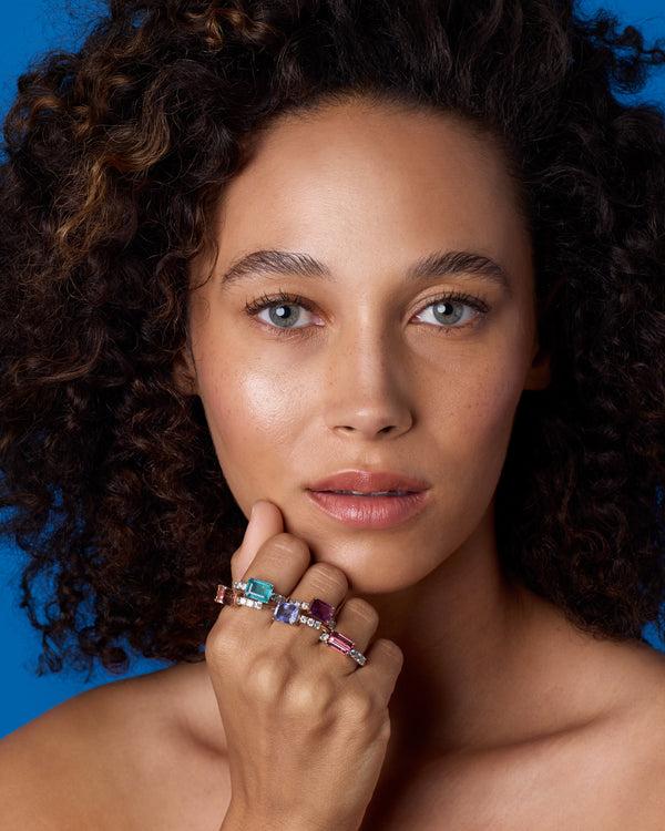 Irene Neuwirth One Of A Kind Diamond Tennis Ring 18K Gold