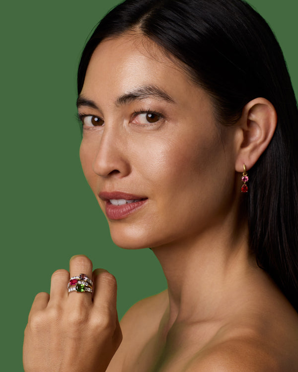 Irene Neuwirth One Of A Kind Diamond Tennis Ring 18K Gold