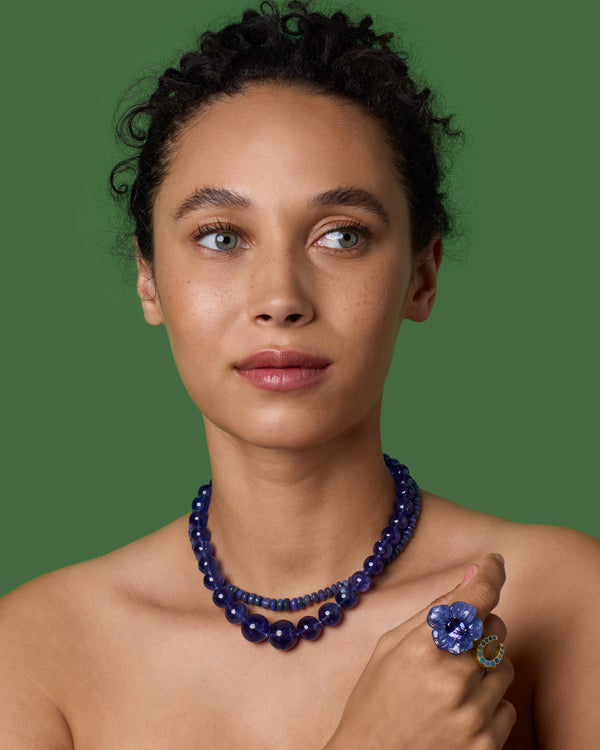 Irene Neuwirth One Of A Kind Faceted Beaded Candy Necklace 18k Rose Gold