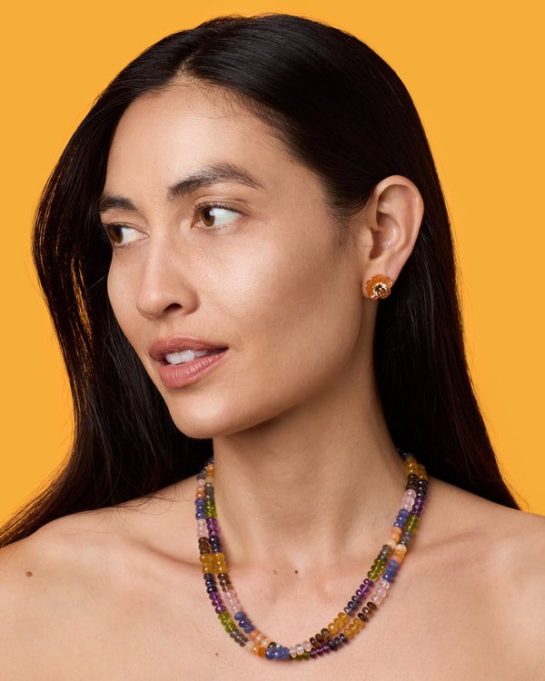 Irene Neuwirth One Of A Kind Faceted Beaded Candy Necklace 18k Yellow Gold