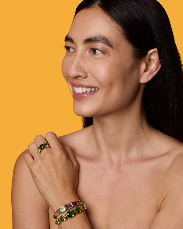 Irene Neuwirth One Of A Kind Gemmy Gem Cuff 18k Yellow Gold