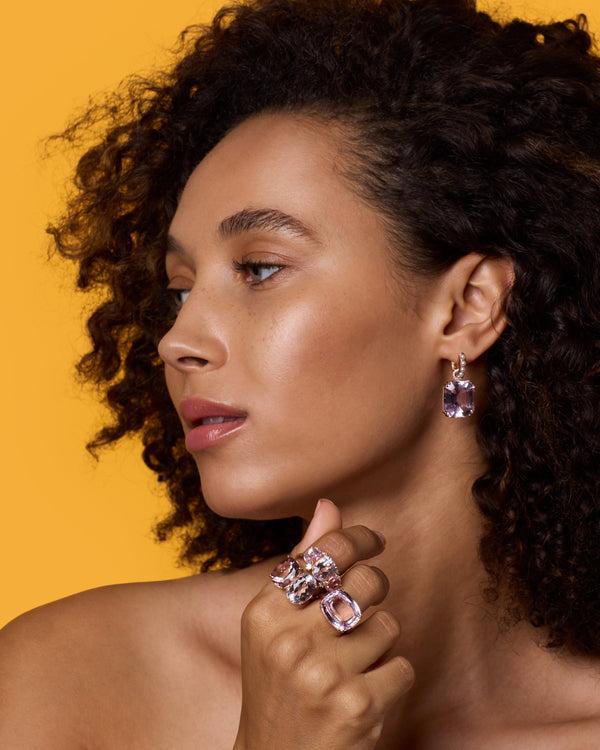 Irene Neuwirth One Of A Kind Gemmy Gem Diamond Three Stone Ring 18k Rose Gold