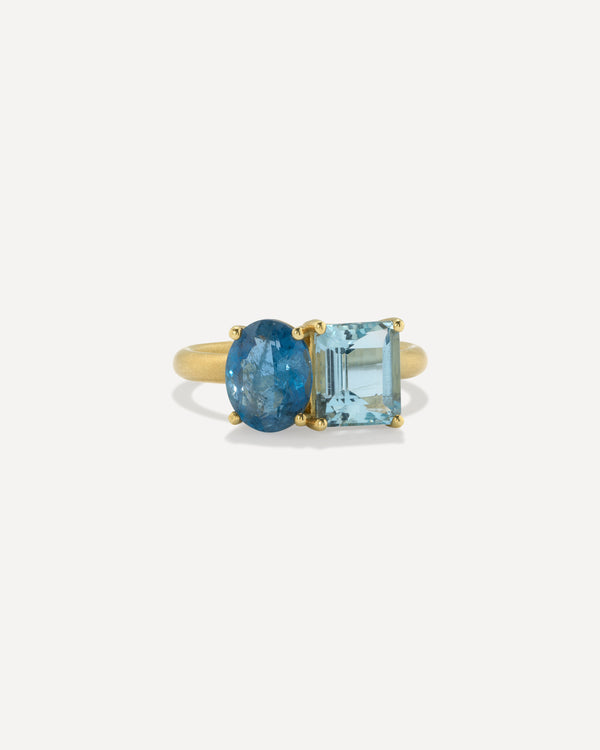 irene neuwirth One of a Kind Gemmy Gem Double Stone Ring 18k Yellow Gold irene neuwirth One of a Kind Gemmy Gem Double Stone Ring 18k Yellow Gold
