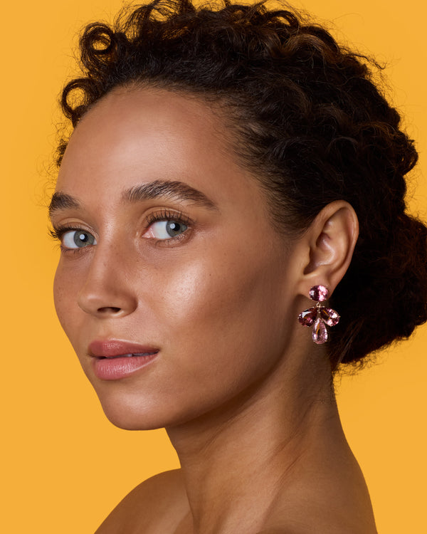 Irene Neuwirth One Of A Kind Gemmy Gem Flora Earrings 18k Rose Gold