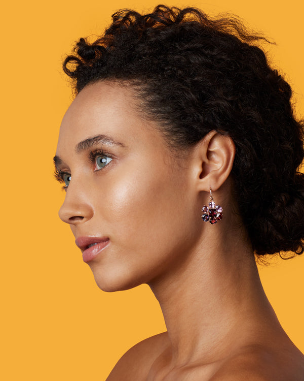 Irene Neuwirth One Of A Kind Gemmy Gem Floret Earrings 18k Rose Gold