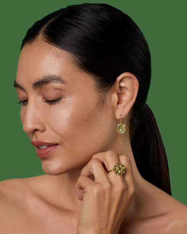 Irene Neuwirth One Of A Kind Gemmy Gem Floret Ring 18k Yellow Gold