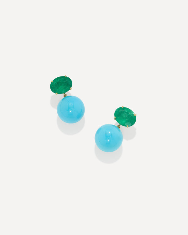 irene neuwirth One of a Kind Gemmy Gem Gumball Earrings 18k yellow gold