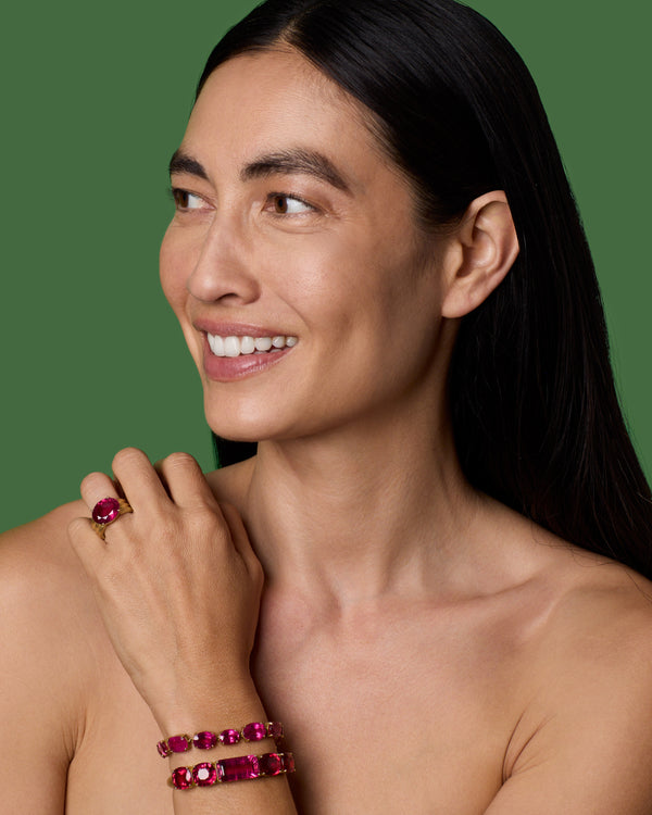 Irene Neuwirth One Of A Kind Gemmy Gem Link Bracelet 18k Yellow Gold