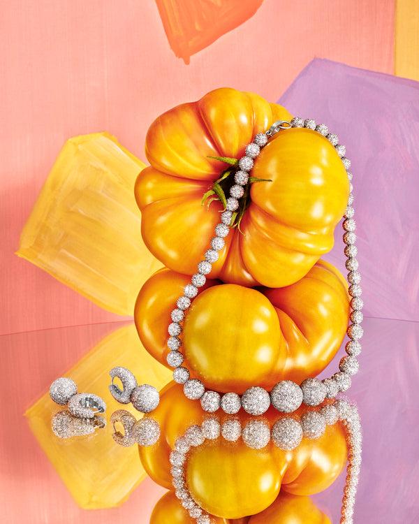 Irene Neuwirth One Of A Kind Graduated Diamond Gumball Necklace 18K Gold