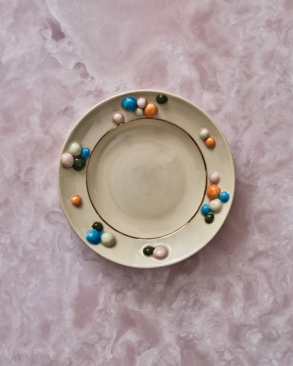 irene neuwirth One of a Kind Gumball Salad Plate Gumball