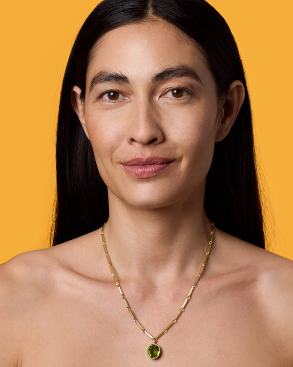 Irene Neuwirth One Of A Kind Heroic Faceted Pendant Necklace 18k Yellow Gold