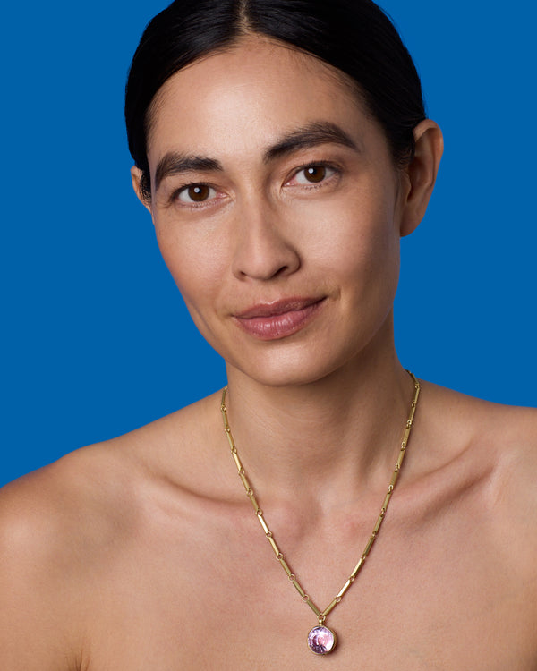 Irene Neuwirth One Of A Kind Heroic Faceted Pendant Necklace 18k Yellow Gold