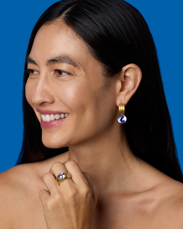 irene Neuwirth One Of A Kind Heroic Hoops 18k Yellow Gold