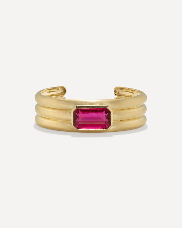 irene neuwirth One of a Kind Heroic Triple Bezel Cuff 18K Yellow Gold