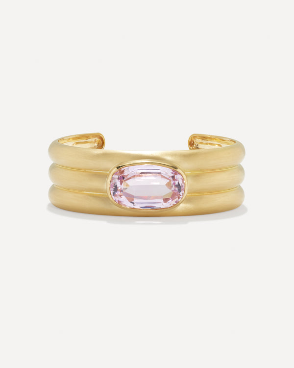 irene neuwirth One of a Kind Heroic Triple Bezel Cuff 18K Yellow Gold