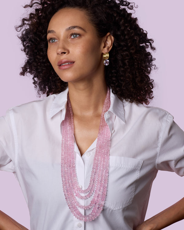 Irene Neuwirth One Of A Kind Long Faceted Beaded Candy Necklace 18k Yellow Gold