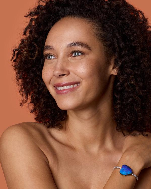 Irene Neuwirth One Of A Kind Love Diamond Tennis Bracelet 18K Gold