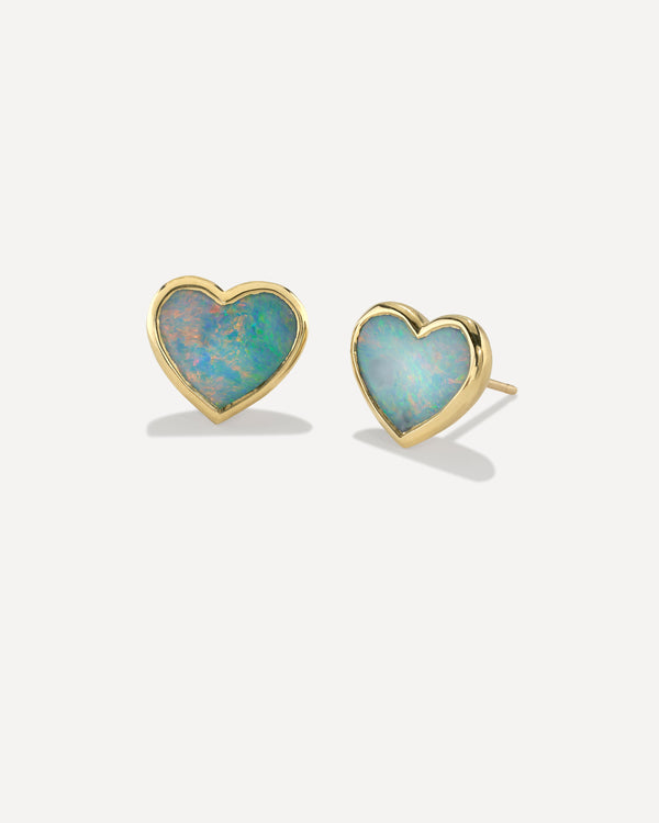 irene neuwirth One of a Kind Love Studs 18K Yellow Gold