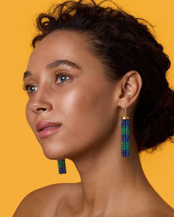 Irene Neuwirth One Of A Kind Medium Tassel Earrings 18k Yellow Gold