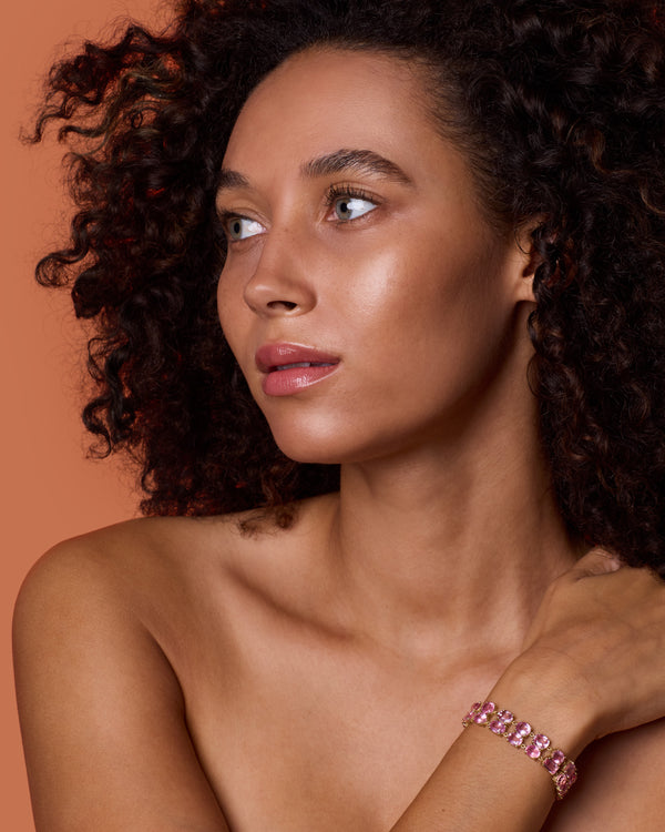 Irene Neuwirth One Of A Kind Pavé Double Gemmy Gem Link Bracelet 18k Yellow Gold