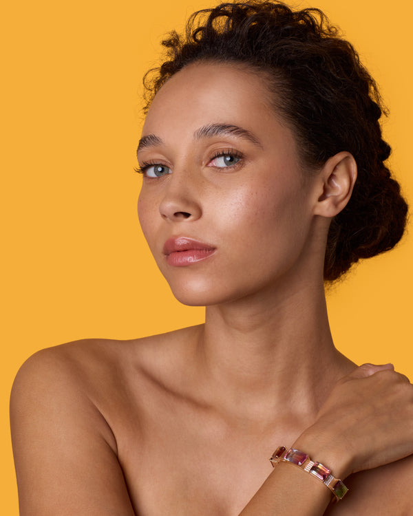 Irene Neuwirth One Of A Kind Pavé Gemmy Gem Cuff 18k Rose Gold