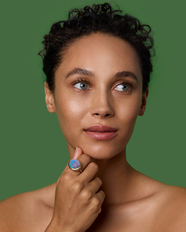 Irene Neuwirth One Of A Kind Pavé Studded Halo Ring 18k Rose Gold