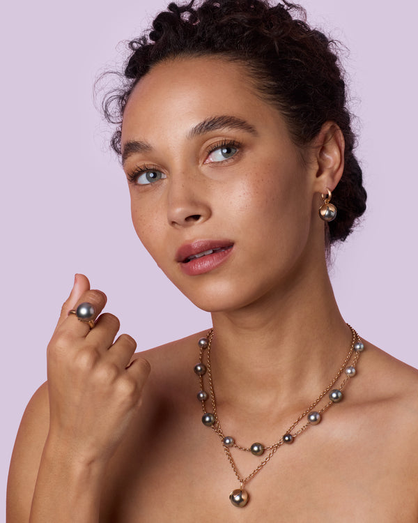 Irene Neuwirth One Of A Kind Pearl Blossom Necklace 18k Rose Gold