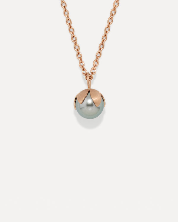 irene neuwirth One of a Kind Pearl Blossom Necklace 18k Rose Gold