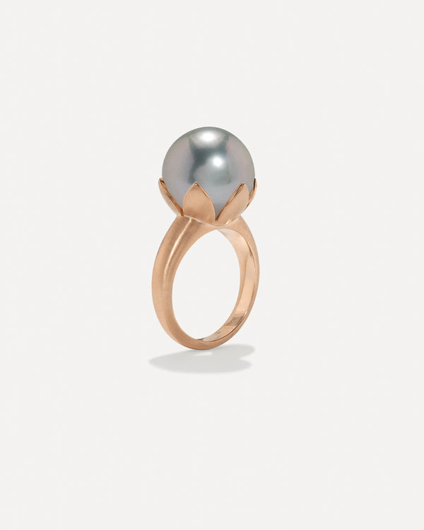 irene neuwirth One of a Kind Pearl Blossom Ring 18k Rose Gold