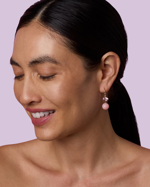 Irene Neuwirth One Of A Kind Petite Gemmy Gem Gumball Earrings 18k Rose Gold