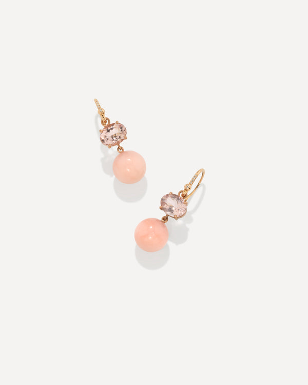 irene neuwirth One of a Kind Petite Gemmy Gem Gumball Earrings 18k Rose Gold