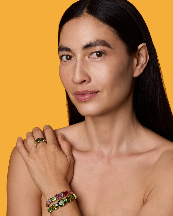 Irene Neuwirth One Of A Kind Round Stone Gemmy Gem Ring 18k Yellow Gold