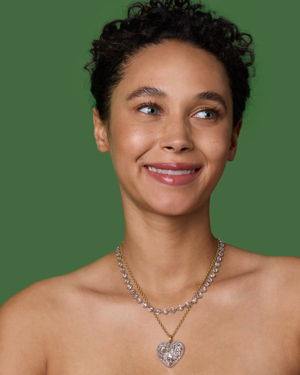 Irene Neuwirth One Of A Kind Small Classic Link Diamond Necklace 18K White Gold