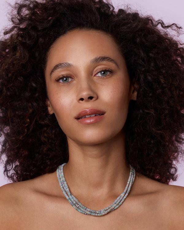 Irene Neuwirth One Of A Kind Smooth Triple Strand Candy Necklace 18k Yellow Gold