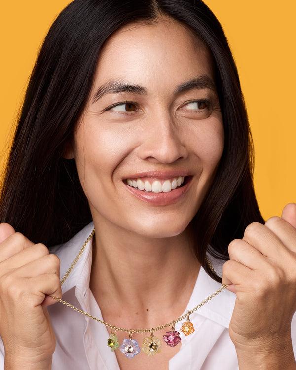 Irene Neuwirth One Of A Kind Tropical Flower Charm 18K Yellow Gold