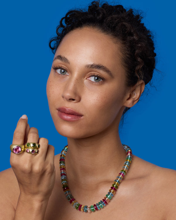 Irene Neuwirth One Of A Kind Ultra Luxe Gemmy Gem Beaded Candy Necklace 18K Yellow Gold