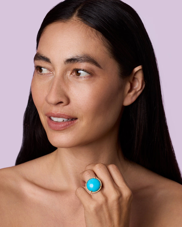 Irene Neuwirth Pavé Halo Large Classic Ring 18K Gold