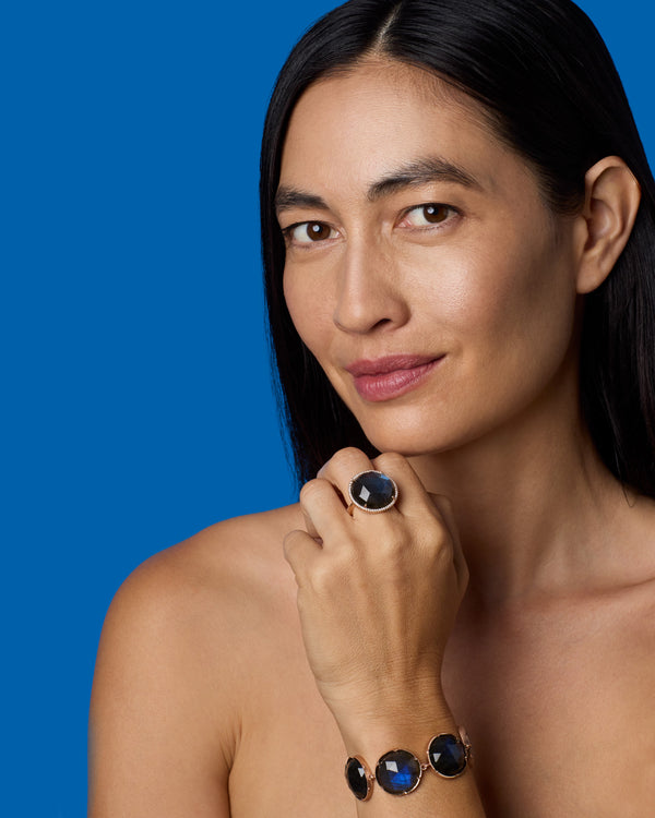 Irene Neuwirth Pavé Halo Large Classic Ring 18K Gold