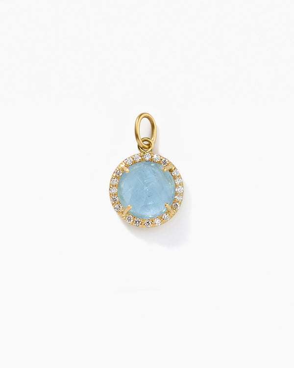 Irene Neuwirth Pavé Halo Medium Classic Charm 18K Yellow Gold