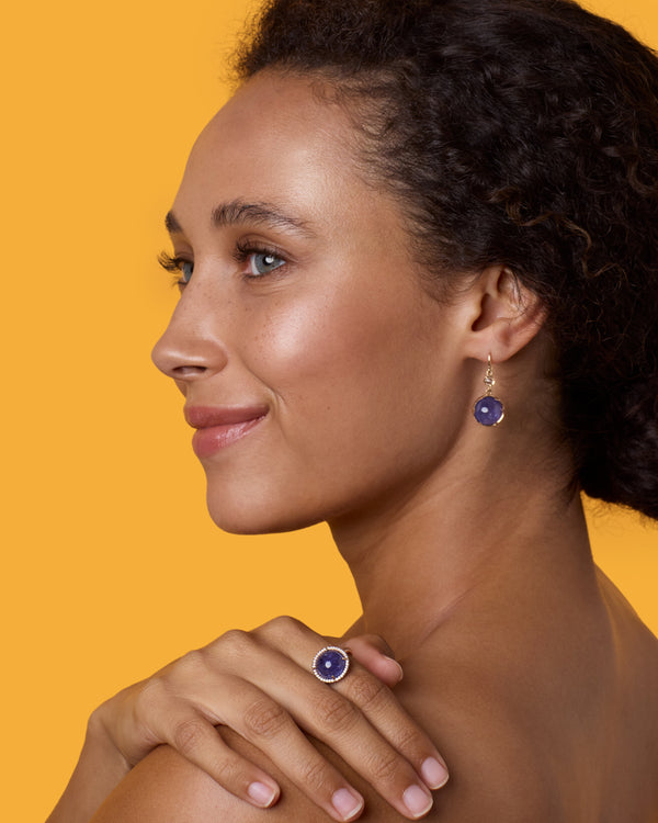 Irene Neuwirth Pavé Halo Medium Classic Ring 18k Rose Gold