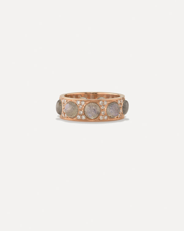 Irene Neuwirth Pavé Large Classic Eternity Band Ring 18k Yellow Gold