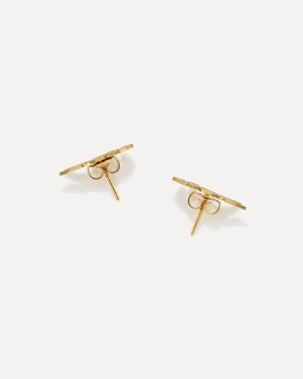 Irene Neuwirth Pavé "Little Filly" Studs 18k YELLOW GOLD