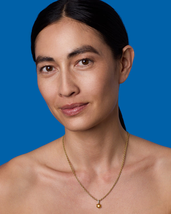 Irene Neuwirth Pavé Petite Tropical Flower Charm 18k Gold